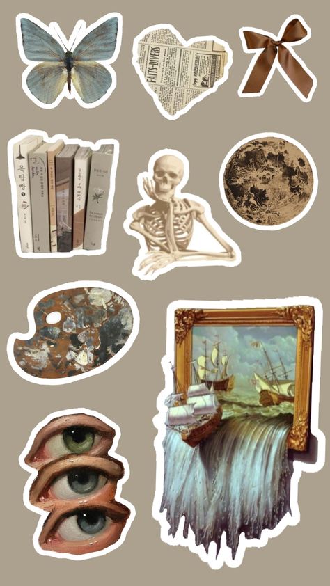 #vintage #academia #art #painting #stickers #shuffleslay Vintage Digital Stickers, Light Academia Stickers Printable, Art Deco Stickers, Collage Stickers Vintage, Collage Stickers Aesthetic, Vintage Stickers For Journal, Vintage Stickers Printables Retro, Vintage Stickers Printables, Journal Printables Stickers Aesthetic