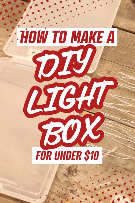 Diy Tracing Light Board, How To Make A Light Box Diy, Cricut Light Box, Art Tracing, Diy Light Box, Light Box For Tracing, Lightbox Art, Penmanship Practice, Light Box Diy