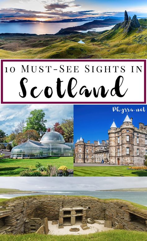 10 Must-See Sights in Scotland - Places I Want to Visit Golf In Scotland, Uk Road Trip, Scotland Travel Guide, Scotland Vacation, Places In Scotland, Uk Summer, Travel Scotland, Travel Things, Visit Scotland