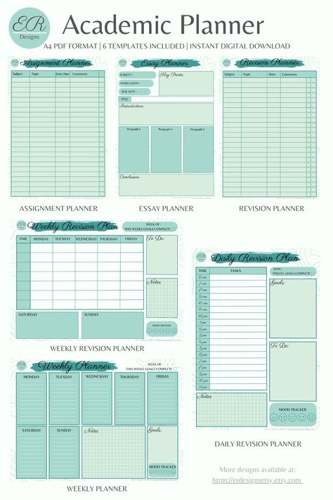 Digital/Printable Academic Planner | Daily plan | Weekly plan | Revision Plan | Assignment plan | Weekly revision plan | Essay planner | Study Aesthetic | Pastel | stationary | organisation | organisation ideas | student | motivation | notes | goodnotes | goodnotes templates Academic Planner Aesthetic, Notes Templates Aesthetic, Aesthetic Study Planner Template, Planning Revision, Student Planner Ideas, Stationary Organisation, Pastel Stationary, Aesthetic Assignment Ideas, Study Planner Free