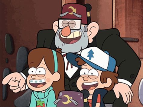 This is the part where they laugh | Gravity Falls | Know Your Meme Gravity Falls Mabel, Laugh Cartoon, Stanley Pines, Gravity Falls Au, Dipper And Mabel, Smash Brothers, Super Smash Brothers, Disney Xd, Know Your Meme