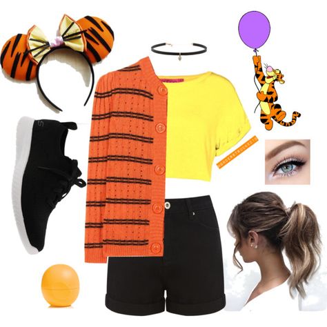 #disney #disneybound #disneycharacter #tigger  #tiger Tigger Inspired Outfit, Tigger Outfit For Women, Tigger Disneybound, Tigger Outfit, Disney October, Pooh Costume, Disney Princess Inspired Outfits, Winnie The Pooh Costume, Tigger Disney