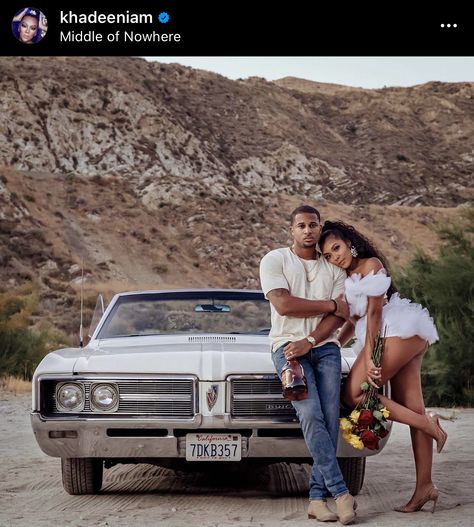 Khadeen Ellis, Car Engagement Photos, 21 Questions, Anniversary Photoshoot, Black Love Couples, Black Couples Goals, Couple Picture Poses, Future Wedding Plans, Couple Photoshoot Poses