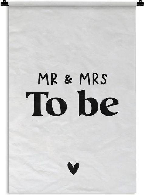 De quote ''Mr & Mrs To be'' voor een witte achtergrond. Productinformatie 98.9% van onze klanten is positief over 1001Tapestries!Gemaakt van stevig en duurzaam materiaalLeuk om aan je muur te hebbenIdeaal om je interieur van extra sfeer te voorzienScherpe afdruk met heldere kleurenInclusief ophangroede Ook op zoek naar een leuke manier om jouw woonkamer of slaapkamer te personaliseren? Ben je ook toe aan een vrolijke opvulling van die kale muur? Dan is dit prachtige wandkleed echt iets voor jou! Mr En Mrs, Mrs To Be, Mr And Mrs, Mr Mrs, Tapestry, Quotes, Quick Saves