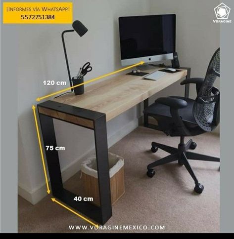 Computer Table Design, Iron Furniture Design, Steel Furniture Design, Welded Furniture, Office Table Design, Home Studio Setup, Industrial Design Furniture, Building Wealth, Metal Furniture Design