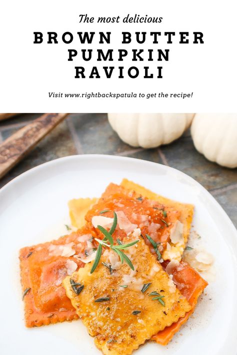 Brown Butter Pumpkin Ravioli, Pumpkin Ravioli, Brown Butter Sauce, Fall Fun Food, Homemade Ravioli, Sage Butter, Easy Tricks, Fall Recipe, Weekend Meals