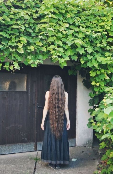 Magical Hairstyles, Long Hair Tumblr, Hair Tumblr, Rapunzel Hair, Bridal Hair Buns, Really Long Hair, Ancient Forest, Wavy Curly Hair, Super Long Hair