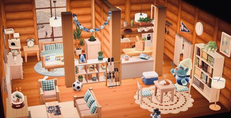 #acnh #acnhdesign #animalcrossing #animalcrossingnewhorizons #animalcrossingdesigns #happyhomeparadise #cute #design #ski #cabin #lodge Animal Crossing Ski Lodge, Acnh Ski Lodge, Ski Cabin Interior, Ski Slope, Ski Cabin, Happy Home Designer, Ski Mountain, Ski House, Cabin Lodge