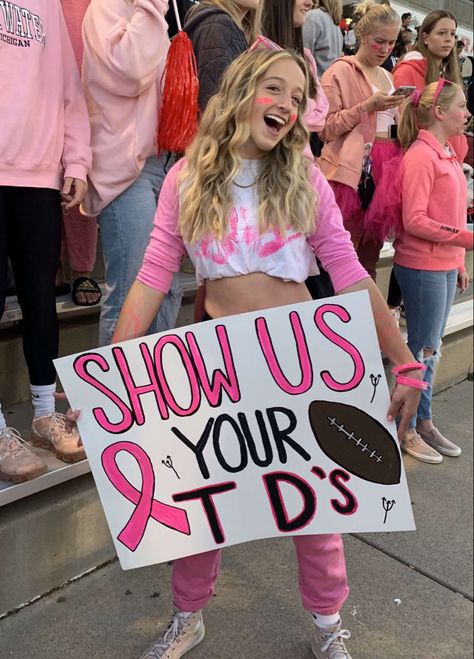 Show Me Your Tds Football Sign, Homecoming Game Posters Football, Football Theme Ideas For Games, School Spirit Football Game Outfit, Dude I Love Football Season Poster, Minion Themed Football Posters, High School Football Game Poster Ideas, Cute Football Signs For Games, School Spirit Football Games