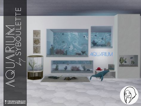 [DOWNLOAD] Aquarium Set | Syboulette on Patreon Ts4 Aquarium Cc, Sims 4 Cc Alien Furniture, Sims 4 Cc Base Game Compatible Furniture, Sims 4 Fish Tank Cc, Fish Museum, Fish Tank Wall, Aquarium Tanks, Lotes The Sims 4, Los Sims 4 Mods