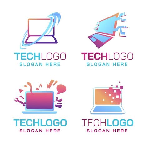 Vector gradient laptop logo template | Premium Vector #Freepik #vector #computer-logo #gradient-logo #business-logo #logo-templates Laptop Logo, Logo Gradient, Computer Logo, Vector Gradient, Gradient Logo, Laptop Shop, Shop Logo Design, Logo Business, Shop Logo