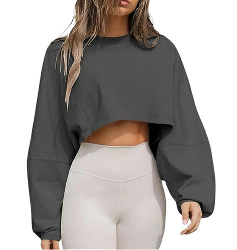 Sydney Outfits, Gym Sweatshirt, Baggy Shirt, Drop Shoulder Tee, Sweatshirt Style, Dropped Shoulder Sweatshirt, Cropped Pullover, Comfy Clothes, Crop Top Sweatshirt