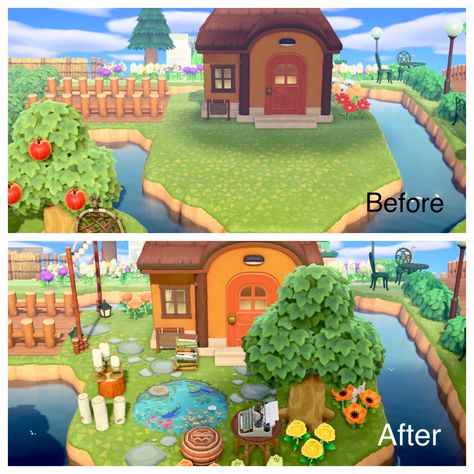 Faith Animal Crossing, Acnh Faith, Animal Crossing Before And After, Yard Animal Crossing, Animal Crossing Yard Ideas, Acnh Yard Ideas, Animal Crossing Ideas, Acnh Yard, Video Gaming