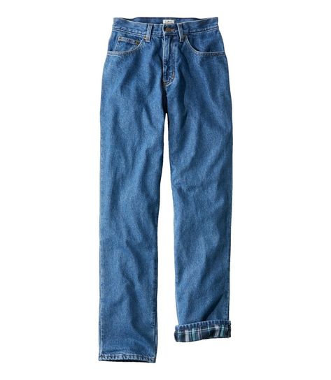 Women's Double L® Jeans, Ultra-High Rise Tapered Leg Flannel-Lined | Jeans at L.L.Bean Flannel Jeans, Flannel Lined Jeans, Lined Jeans, Jeans Women, Ll Bean, L L Bean, Tapered Legs, Amazing Women, Style Me