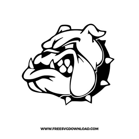 Bulldog Svg, Computer Decal, Bulldog Mascot, Laptop Vinyl Decal, Free Svg Cut Files, Svg Free Files, Window Decals, Free Svg, Laptop Decal