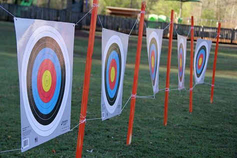 Nerf Birthday Party Ideas, Nerf Target, Battle Party, Army Birthday Parties, Nerf Birthday Party, Nerf Party, 9th Birthday Parties, Target Practice, 10th Birthday Parties