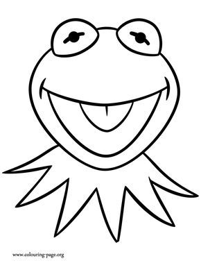 Kermit the Frog coloring page Kid Nails, Die Muppets, Frog Coloring, Super Coloring Pages, Frog Logo, Baby Coloring Pages, Frog Coloring Pages, Frog Drawing, Muppet Babies