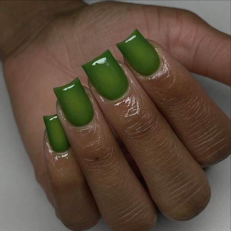 simple subtle green aura 🥰 #shortsquarenails #squarenails #shortnails #greennails #auranails #airbrushnails #airbrush #simplenails #trendynails #blacknailtech #frenchnails #frenchtipnails #nailreels #nailvideos #taperedsquarenails #coffinnails #nailart #nailartist #handpaintednailart #tampanails #tampanailtech #813nails #813nailtech #clearwaternails #stpetenails #newportricheynails #vbeautypure Lime Green Nails, Green Aura, Aura Nails, Tapered Square Nails, Airbrush Nails, Short Square Nails, Homecoming Nails Acrylic, Colored Acrylic Nails, Glow Nails