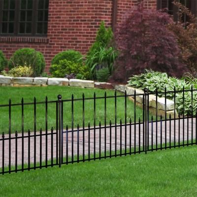 Steel Fence Panels, Decorative Fence Panels, Metal Garden Fencing, Metal Fence Panels, Black Fence, Garden Fence Panels, Steel Fence, Fence Styles, Rail Fence