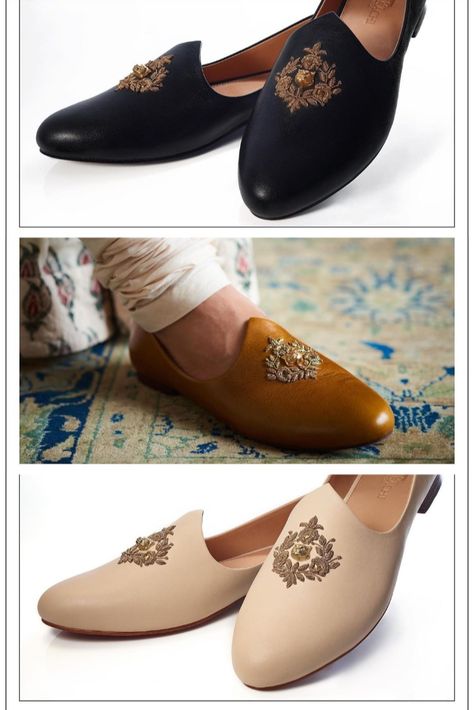 Shoes by Sabyasachi Accessories. Available on order at BIBIMAN by BIBI London! Complete your look with those amazing ‘Zardosi’ shoes! For all product-related queries, please Contact us now on +44(0)7931 999111 or email us at contact@bibilondon.com to book your appointment!#Sabyasachi #Sabyasachiatbibilondon #bibilondon #indiancouture #indianwear #indianwedding #indian #indiangroom #shirwani #bibiman #menshoes #groom #groomshoes #groomaccessories Groom Wedding Mojdi, Loafer Shoes For Men Wedding, Shoes For Sherwani For Men, Wedding Mojdi For Men, Mojri Shoes Indian For Men, Shoes For Groom Wedding, Sherwani Shoes Men, Sabyasachi Groom, Stylish Shoes For Boys