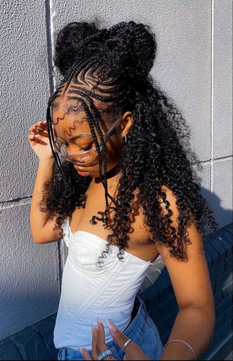 Protective Hairstyles For Black Women, Hair Styles For Black Women, Bday Hair, Extensions For Black Women, Fav Hairstyles, Styles For Black Women, Lemonade Braids, Long Length Hair, Sew In Hairstyles