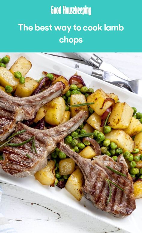 Minted Lamb Chops, Best Lamb Chops, Minted Peas, Lamb Chops Recipe, Sunday Lunches, Lamb Chop Recipes, Lamb Recipe, Uk Recipes, Griddle Cooking