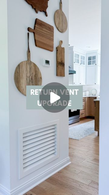 Liz Pacini | DIY Tutorials + Home Design on Instagram: "Comment “RETURN COVER” for the link 👇🏼  You guys!!! This was the perfect upgrade for our return vent cover from the 90’s! ✨ it is paintable too, but I like the white 😊 more install details saved to my IG highlights!  Follow @lizpacini for more easy DIYs like this! 👏🏻👏🏻👏🏻  #diyhome #returnvent #90shome #chantillylace #diyhomeprojects" Air Return Vent Cover Diy, Return Vent Cover Ideas, Return Air Vent Cover Ideas, Vent Covers Diy, Floor Vent Covers, 90s Home, Floor Vents, Easy Diys, Ig Highlights