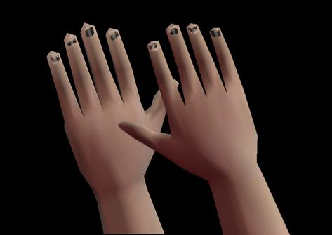 Sims 4 Chipped Nail Polish, Sims 4 Cc Chipped Nail Polish, Sims 4 Nail Polish, Cute Egirl, Chipped Nail Polish, Sims 4 Nails, No Chip Nails, Ts2 Cc, Texture Download