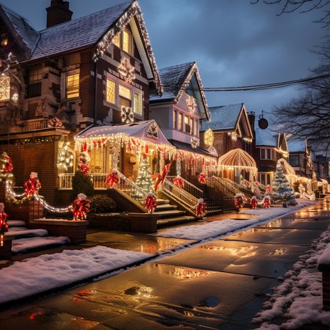 Sightseeing Sunday: Christmas Light - Dyker Heights Christmas Lights Neighborhood, Neighborhood Christmas Lights, Dyker Heights Christmas Lights, Christmas Neighborhood, Sunday Christmas, Dyker Heights, Outdoor Tree Lighting, Blender Scene, Brooklyn Neighborhoods