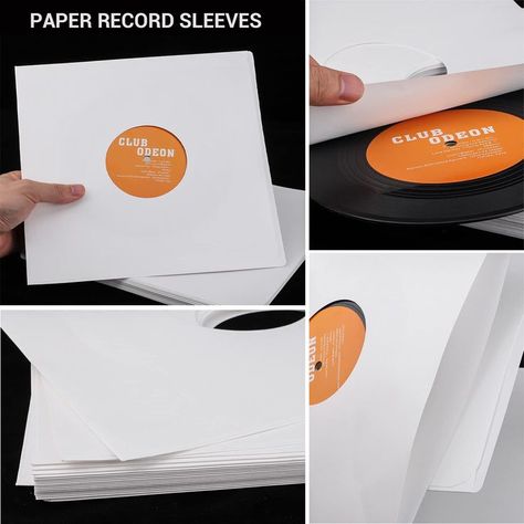 Anti Static Paper Album Covers LP Records Protective Jackets Lp Records, Paper Sleeves, Record Sleeves, Kraft Paper, White Paper, 10 Inch, Vinyl Records, Album Covers, Vinyl