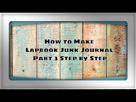 (126) How to Make Lapbook Junk Journal Part 3: Step by Step - YouTube Making Books, Welcome To My Channel, Who Am I, Book Making, Part 4, Friends And Family, Junk Journal, Step By Step, The Creator