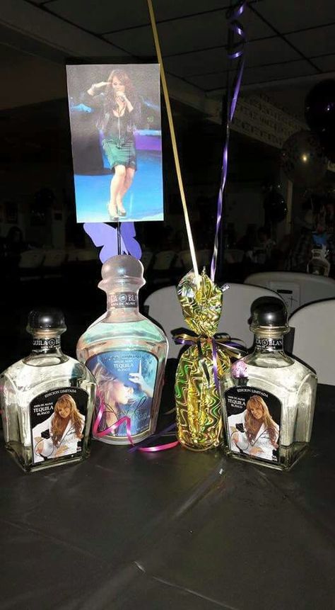 Jenny Rivera Party Theme, Selena Quintanilla Centerpieces, Homies Center Piece, Jenni Rivera Party Theme, Jenni Rivera Birthday Theme, Homies Theme Centerpieces, Selena Quintanilla Themed Birthday Party, Jenni Rivera Tequila, Jenny Rivera