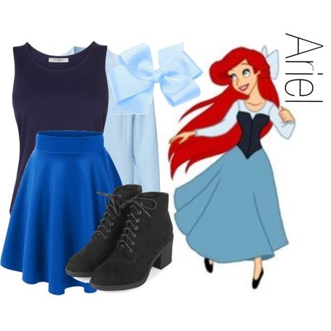 Ariel~ DisneyBound by basic-disney on Polyvore featuring L.K.Bennett, Zizzi… Ariel Outfit Ideas, Ariel Inspired Dress, Ariel 1989, Ariel Disneybound, Ariel Pink Dress, Water Princess, Little Mermaid Outfit, Josephine Nicole, Disney Outfits Women