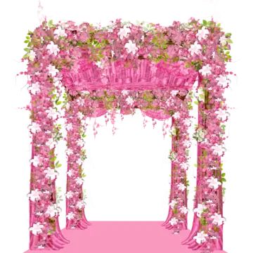 Mandap Illustration, Wedding Background Design, Pink Flower Arch, Frames Aesthetic, Creative Wedding Invitations Design, Flower Ceremony, Flower Arches, Mandap Decoration, Indian Wedding Decorations Receptions