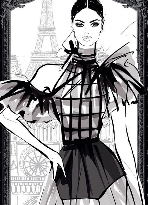 Fashion illustrator Megan Hess draws us into the world of haute couture in her latest book - Vogue Australia Meghan Hess Illustration, Megan Hess Illustration Fashion Art, Haute Couture Aesthetic, Vogue Fashion Sketches, Vogue Drawing, Vogue Fashion Illustration, Meghan Hess, Vogue Party, Megan Hess Illustration