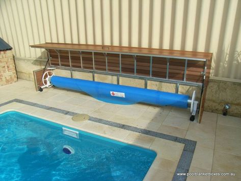 Diy Pool Cover, Pool Storage Box, Homemade Pools, Hidden Pool, Pool Storage, Pool Repair, Mini Pool, Above Ground Pool Decks, Pool Service