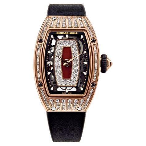 Watches Women Black, Richard Mille Watches, Rolex Watches Women, Richard Mille, Rose Gold Case, Classy Jewelry, Breitling Navitimer, Rolex Day Date, Rolex Gmt