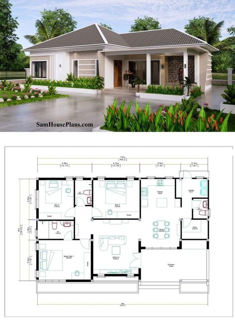 Roof Designs Outside, Modern House Plans 3 Bedroom 2 Bath, 4 Bedroom Bungalow House Designs, 4 Bedroom 3 Bathroom House Plans, House Plans 3 Bedroom 2 Bath, Floor Plans 3 Bedroom 2 Bath, 4 Bedroom House Designs Home Plans, Two Bedroom House Plans Modern, 3 Bed 2 Bath Floor Plans