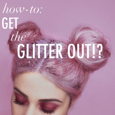 How to Get The Glitter Out! #hairstylehacks #hair #glitter #holiday Diy Hair Glitter Gel, Hair Glitter Ideas, Diy Hair Glitter, Hair Glitter Gel, Glitter Hair Gel, Glitter Dress Short, Glitter Beards, Breastfeeding Nutrition, Glitter Roots