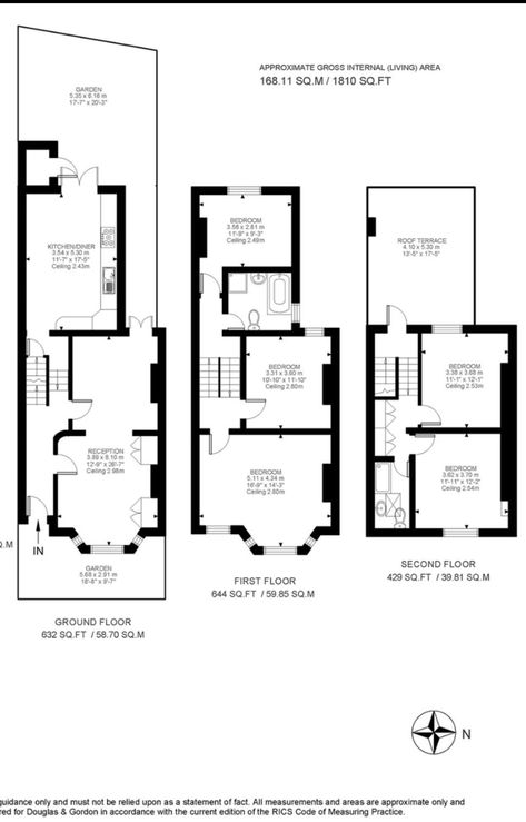 London House Floor Plan, Homes Layout, Loft Floor Plan, London Homes, Loft Floor, Terrace Kitchen, Uk House, Victorian Terrace House, Minimal House