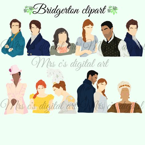 Lady Danbury, Francesca Bridgerton, Bridgerton Aesthetic, 1 Clipart, Aesthetic Drawings, Regency Era Fashion, Queen Charlotte, Cricut Projects Vinyl, Netflix Series