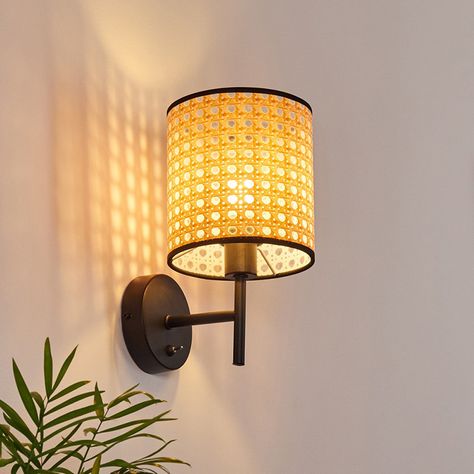 Rattan Wall Sconces Lighting Modern Bath Wall Mounted Lights Boho Woven Rattan Shade Hand-Woven Bamboo wall lamp https://m.alibaba.com/product/1600868126605/Rattan-Wall-Sconces-Lighting--Modern.html?__sceneInfo={"cacheTime":"1800000","type":"appDetailShare"} Wall Light Industrial, Lights Boho, Hanging Lamps Bedroom, Bedroom Wall Lamp, Bedside Wall Light, Wall Mounted Lights, Lamp Mirror, Retro Bedroom, Rattan Light Fixture