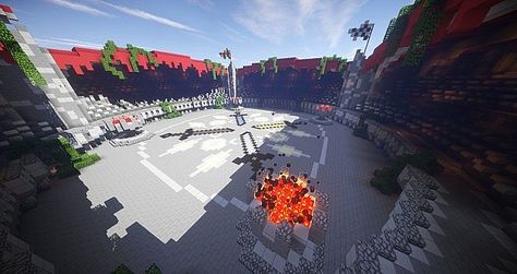 pvp arena Minecraft Map Minecraft Pvp Arena, Minecraft Songs, Map Minecraft, Minecraft Mobs, Amazing Maps, Minecraft Map, Texture Packs, View Map, Leave Me