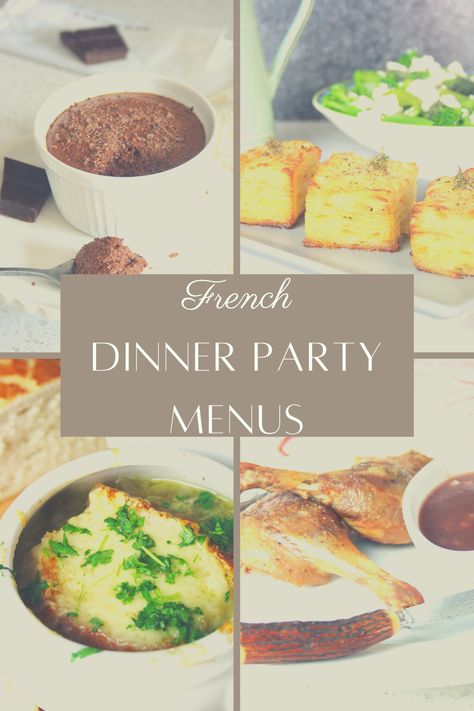 Top tips and menus for effortless entertaining French style. #dinnerpartymenus #frenchmenus #easyentertaining French Dinner Menu, French Dinner Party, Smoked Salmon Canapes, French Dinner Parties, Birthday Dinner Menu, 5 Course Meal, Food Paris, French Dinner, Country Dinner