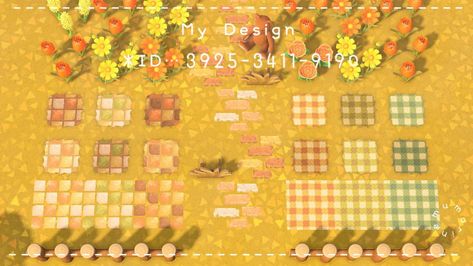 Acnh Orange, Cottagecore Ideas, Motif Acnl, Animal Crossing Guide, Acnh Design, Path Design, Animal Crossing Pocket Camp, New Animal Crossing, Creative Block