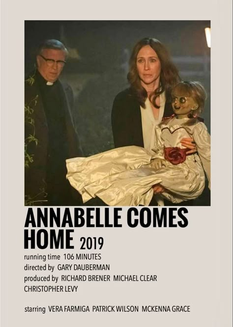 Annabelle Comes Home, Ed E Lorraine Warren, Halloween Movie Poster, Movies Minimalist, Scary Movies To Watch, Polaroid Movie Poster, Movie Character Posters, The Conjuring Universe, Minimalistic Posters