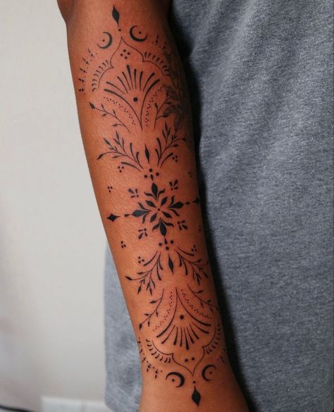 Ornamental Arm Tattoos For Women, Ornamental Tattoo Wrist, Ornamental Elbow Tattoo, Ornamental Shin Tattoo, Ornamental Tattoo Shoulder, Shoulder Ornamental Tattoo, Ornamental Tattoo Design Arm, Ornamental Forearm Tattoo, Ornamental Tattoo Design Mandalas