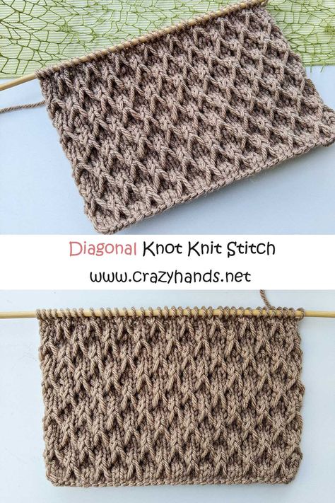 Diamond Knitting Stitch, Diamond Knit Stitch, Hurdle Stitch Knitting, Diamond Knitting Pattern Chart, Knit Diamond Pattern, Mesh Knitting Pattern, Different Knitting Stitches, Knit Stitch Patterns Texture, Herringbone Knitting Pattern