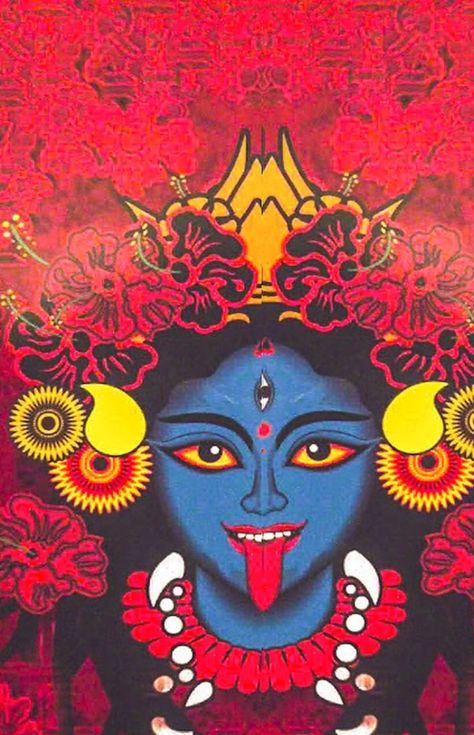 Kalika Devi Rangoli, Kalika Mata Rangoli, Kali Mata Rangoli, Kali Chaudas Rangoli, Kali Painting, Dasa Mahavidya, Devi Rangoli, Devi Shakti, Kali Art