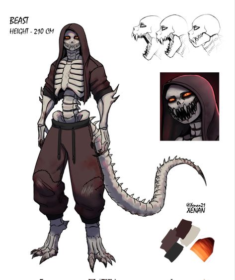 Skeleton Character, Monster Concept Art, Undertale Drawings, Dungeons And Dragons Homebrew, Fantasy Creatures Art, Undertale Art, Undertale Comic, Mythical Creatures Art, Creature Concept Art